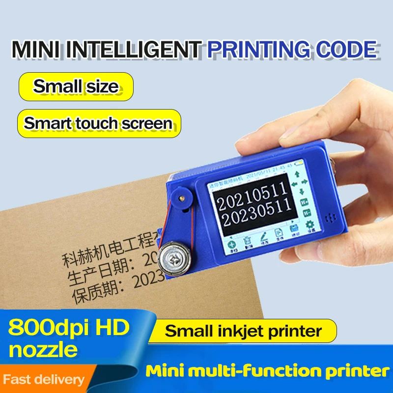 

New Handheld Printer Mini Printer Portable Small Coding Machine Connect To Phone Higher Precision Date Logo Quick-drying Inkjet