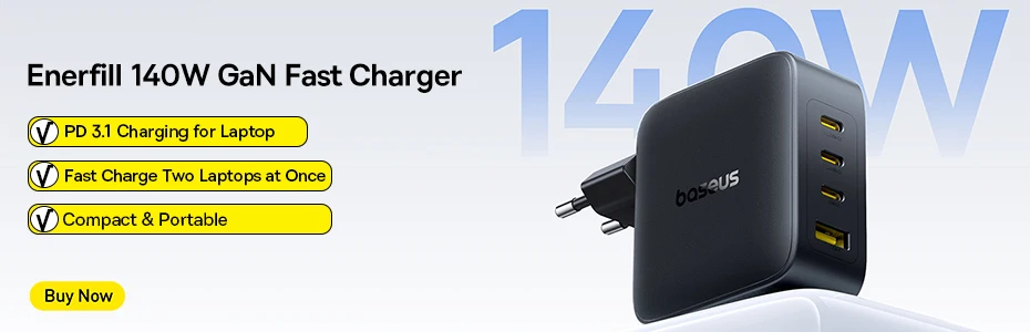 Baseus 100W 65W GaN Charger Desktop Laptop Fast Charger 4 in 1 Adapter For iPhone 17 16 15 14 13 Pro Max Phone Charger Samsung