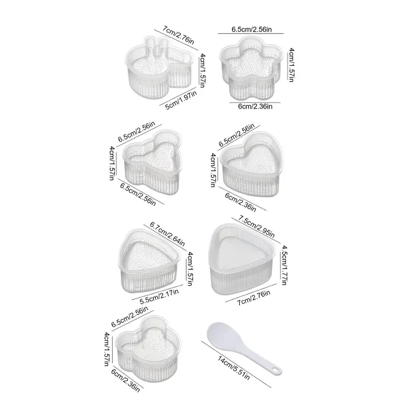1/2/3/4/5/6set Cartoon Sushi Mold Kit Animal Shapes Creative Fun For DIY Rice Balls & Onigiri Kids Lunch Picnic & Home Cooking