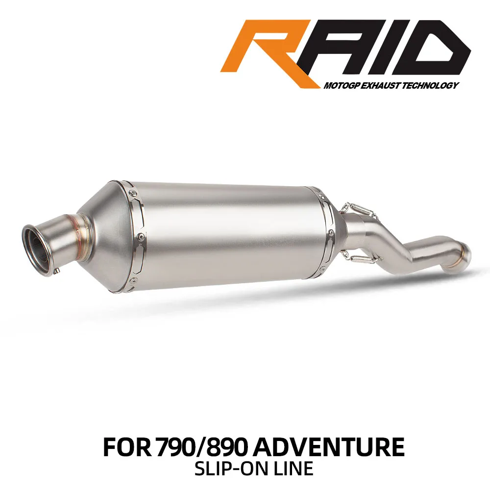 790ADV Exhaust Muffler For 790/890 Adventure R/Rally 890 SMT Motorcycle Exhausts Kit OFF-ROAD Motorbike Raid Rally Tail Tube