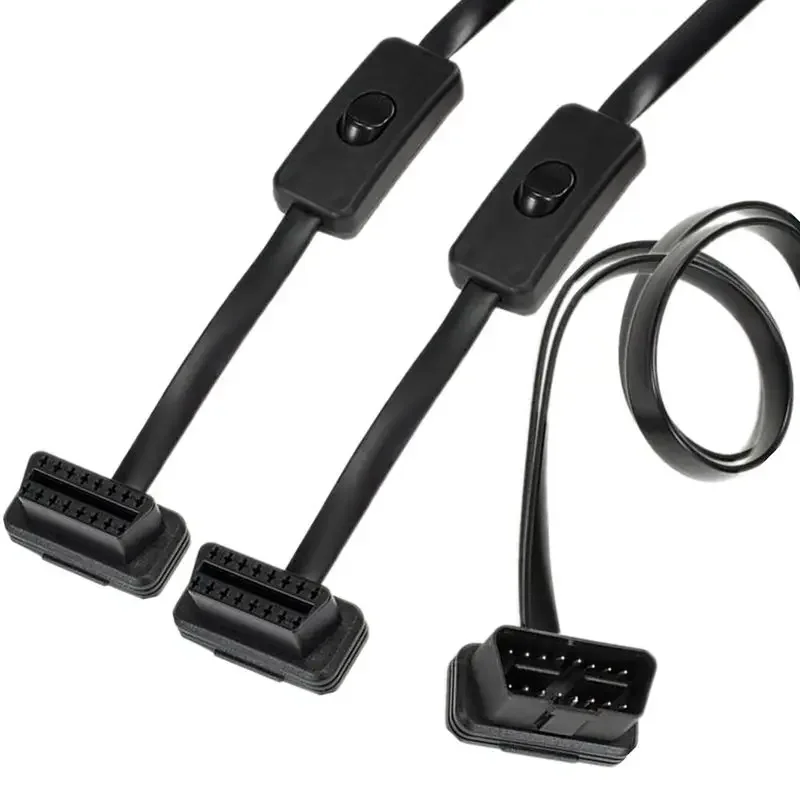 Car OBD2 with Switch, One in Two Bluetooth, Elm327 Figure Bar, Hud Junction Box, Ujia Flat Wire Extension Cable