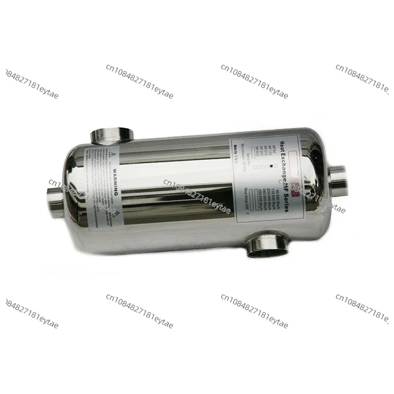 

Stainless Steel Heat Exchanger for Swimming Pool Spa Cold Hot Water Tube Type with Three T Ports