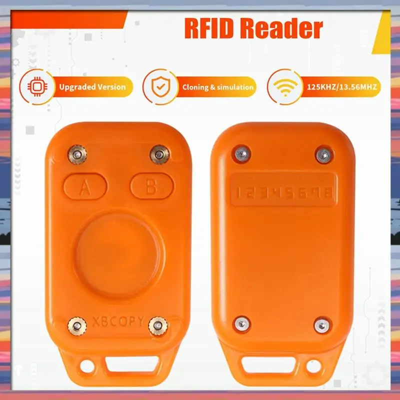 AC18 (garantado) camaleón V2.0 reinicio RFID lector de chips inteligente emulador + 4Xuid + 4Xcuid 125Khz/13,56 Mhz duplicador NFC