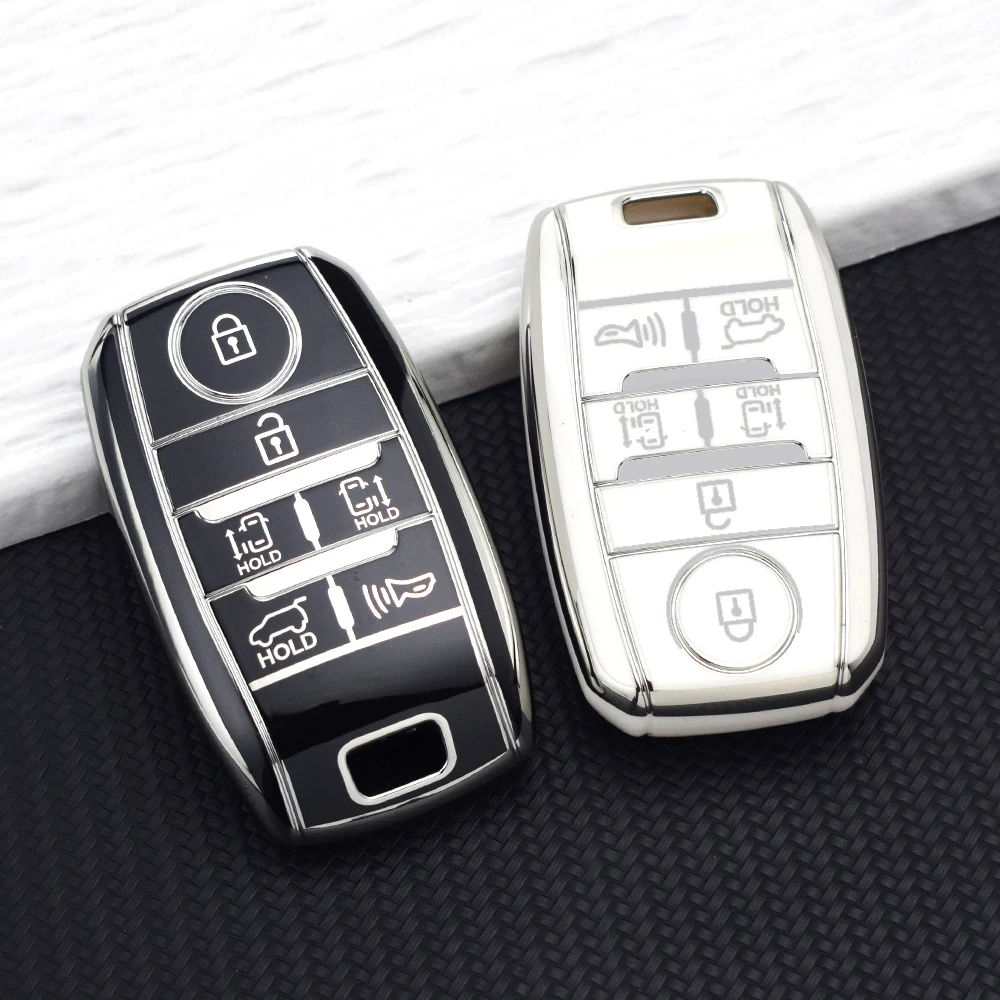 Funda de TPU para llave remota de coche con 6 botones para Kia Sorento L580, Grand Carnival, New Sedona, Double Carnival, carcasa protectora para llavero