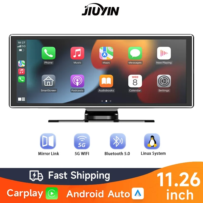 

11.26 inch IPS Touch Screen CarPlay Radio Multimedia Video Player Portable Wireless Carplay Android Auto Car Radio MP5 Player