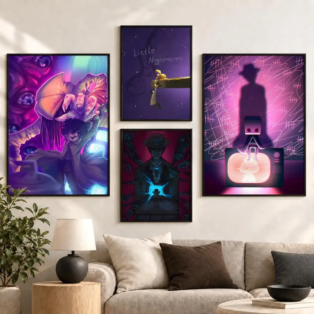 Little Nightmares Horror Game Dark Atmospheric Scene Poster Aesthetic Art Print for Bedroom & Living Room Decor, Unframed