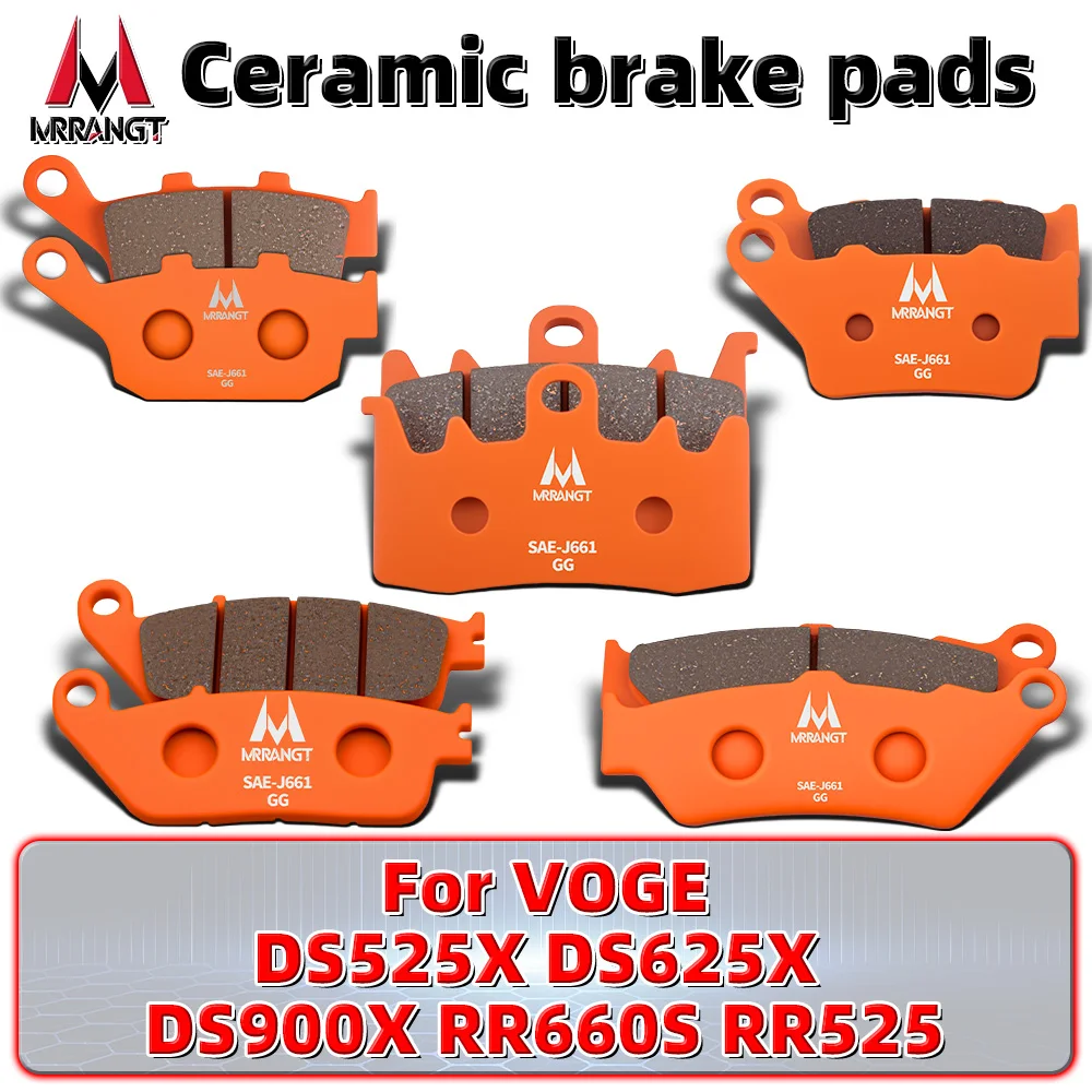 

MRRANGT Motorcycle High Performance Ceramic Brake Pads Set Fit For VOGE DS525X DS625X DS900X RR660S RR525 Low Noise