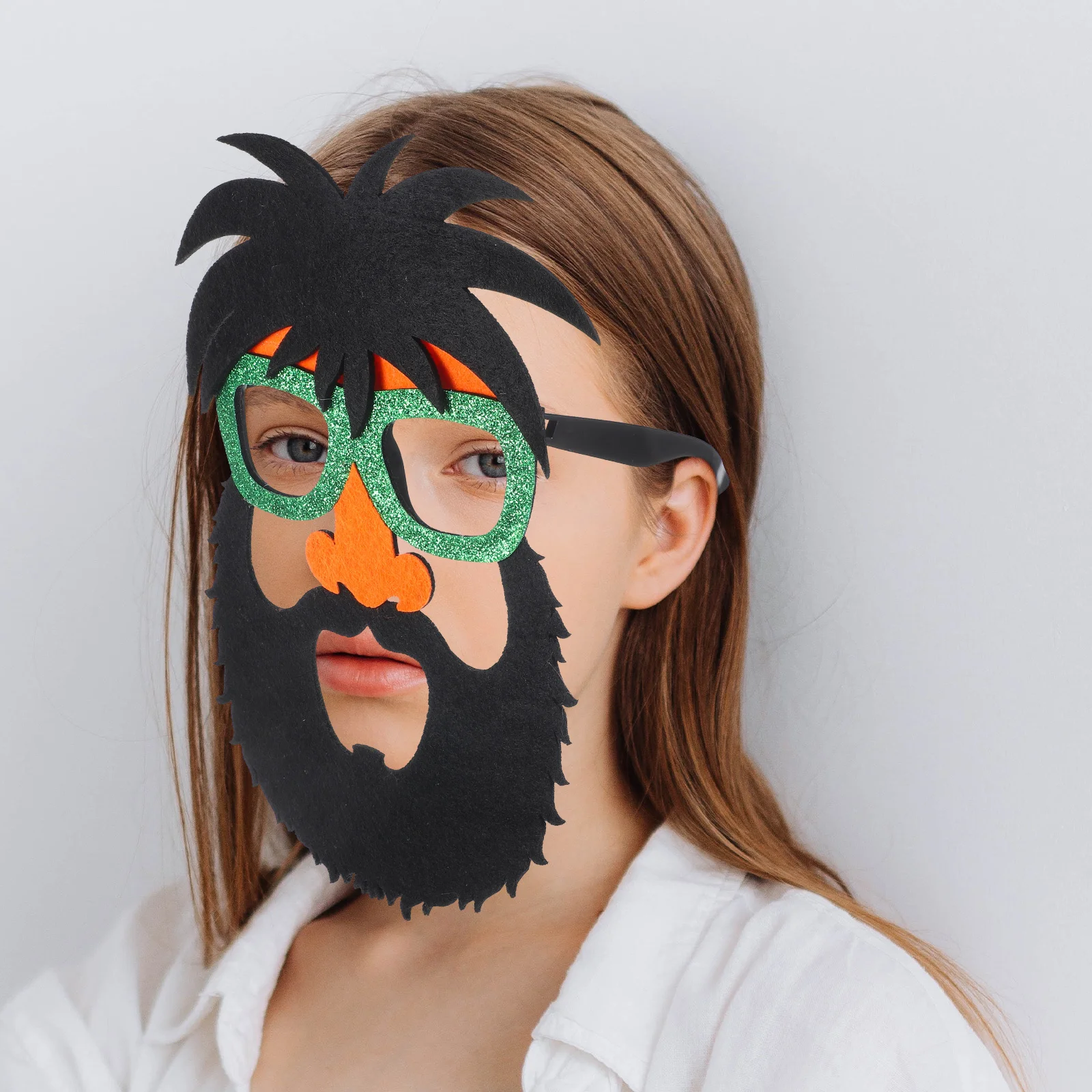 

Pirate Eyeglass Mask Pineapple Sunglasses Fake Beard Hair Decoration Halloween Party Prop Cosplay Mask Masquerade Accessory