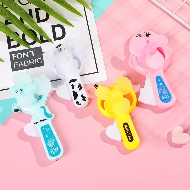 3/6/9pcs Summer Mini Hand Fan Cartoon Cute Birthday Wedding Party Favors Guest Gift Souvenir Back to School Gift Portable TMZ