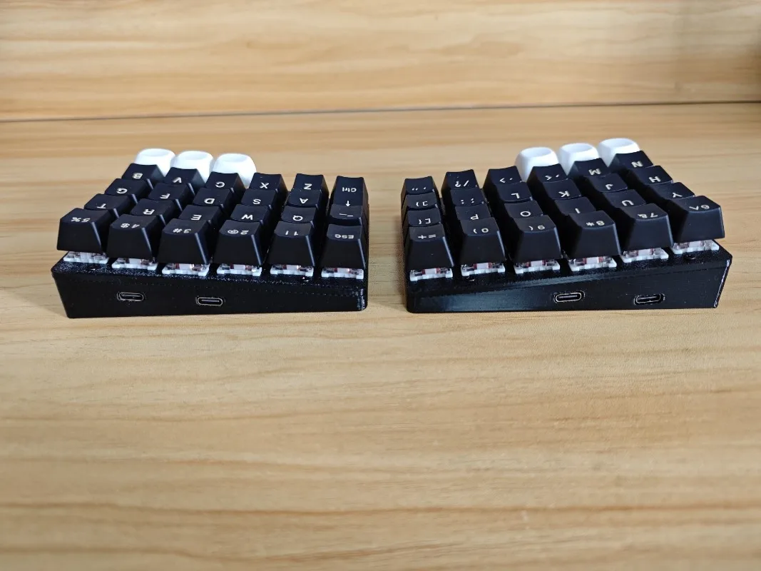 NEW Dolphin54 Split Keyboard Custom Wired Single-mode Hot-swap VIAL/QMK YD-RP2040 Ergonomics Scan Delay 0.01ms 1000Hz  MX Diy