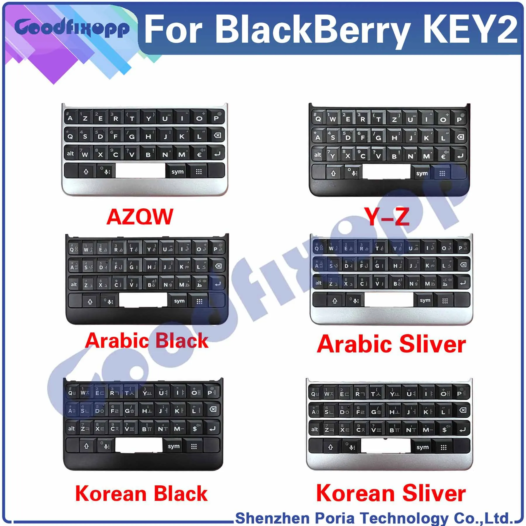 

For BlackBerry Keytwo KEY2 BBF100-6 BBF100-1 BBF100-2 BBF100-4 Keyboard Button Keypad Repair Parts Replacement