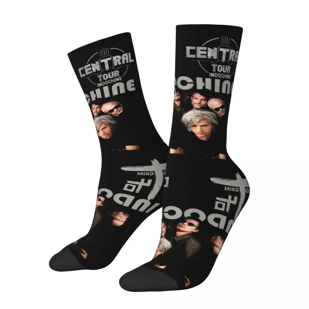 Calzini da donna Indochine Rock Band Super Soft Funny Happy Socks accessori Harajuku calzini a tubo centrale regalo incredibile