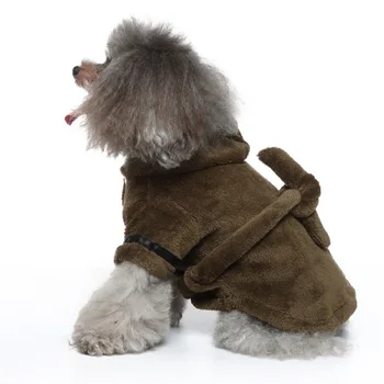 Pet Dog Bathrobe with Hooded Dog Pajamas Sleeping Clothes Soft Pet Bath Drying Towel Clothes For Puppy Dogs Cats Coat Pet Supply 4