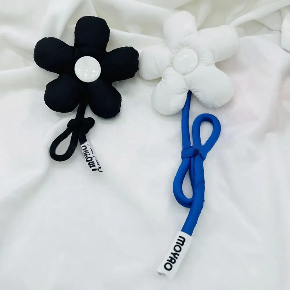 Creative Fabric Flowers Keychain Bag Ornaments Stuffed Flower Bag Pendant Trendy Backpack Key Chain