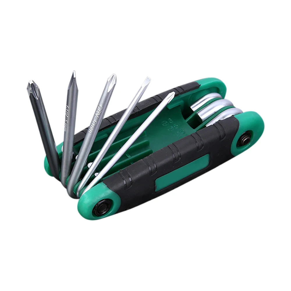 Portable Folding Hexagonal Wrench Screwdriver Multi-functional Folding Wrench for Cycling/work  Hand Tool Set
