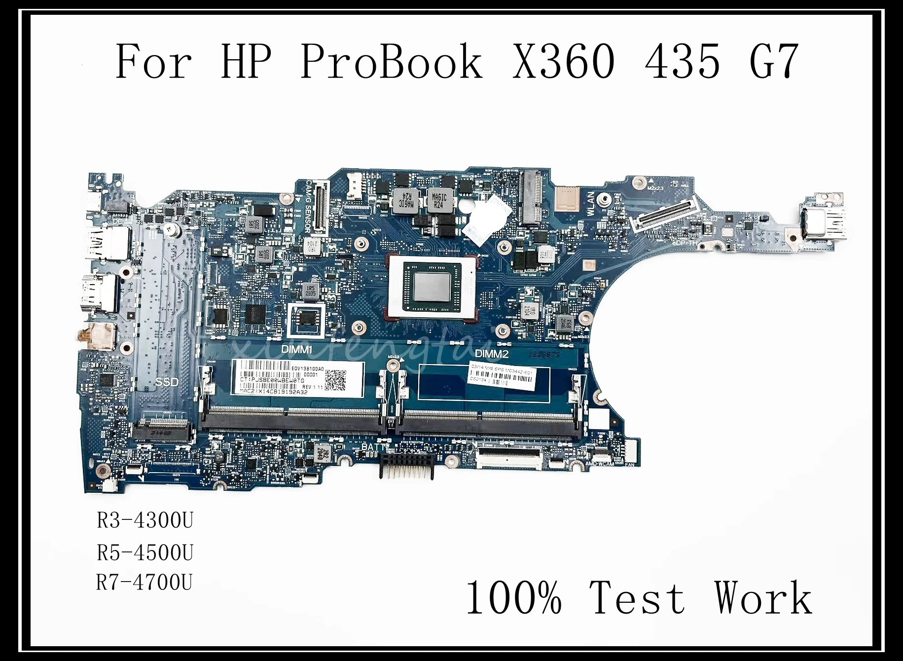 

6050A3154701-MB-A01 для ноутбука HP ProBook X360 435 G7, материнская плата DDR4 RAM UMA R3/R5/R7 CPU, 100% тестирование, работает.