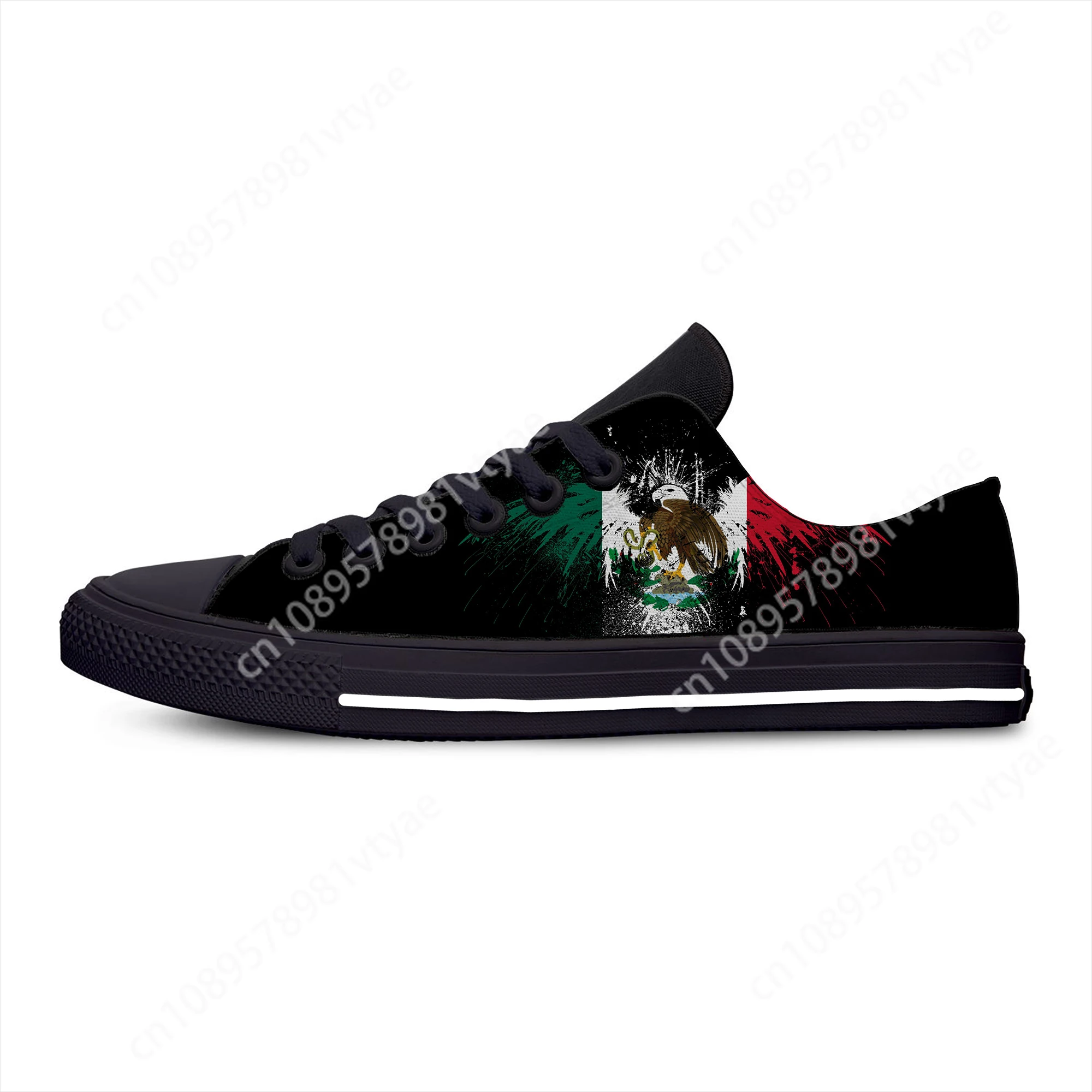 Hot Mexico Mexican Flag Patriotic Cool Fashion Cool Casual Shoes Lightweight Breathable Men Women Sneakers Low Top Board Shoes