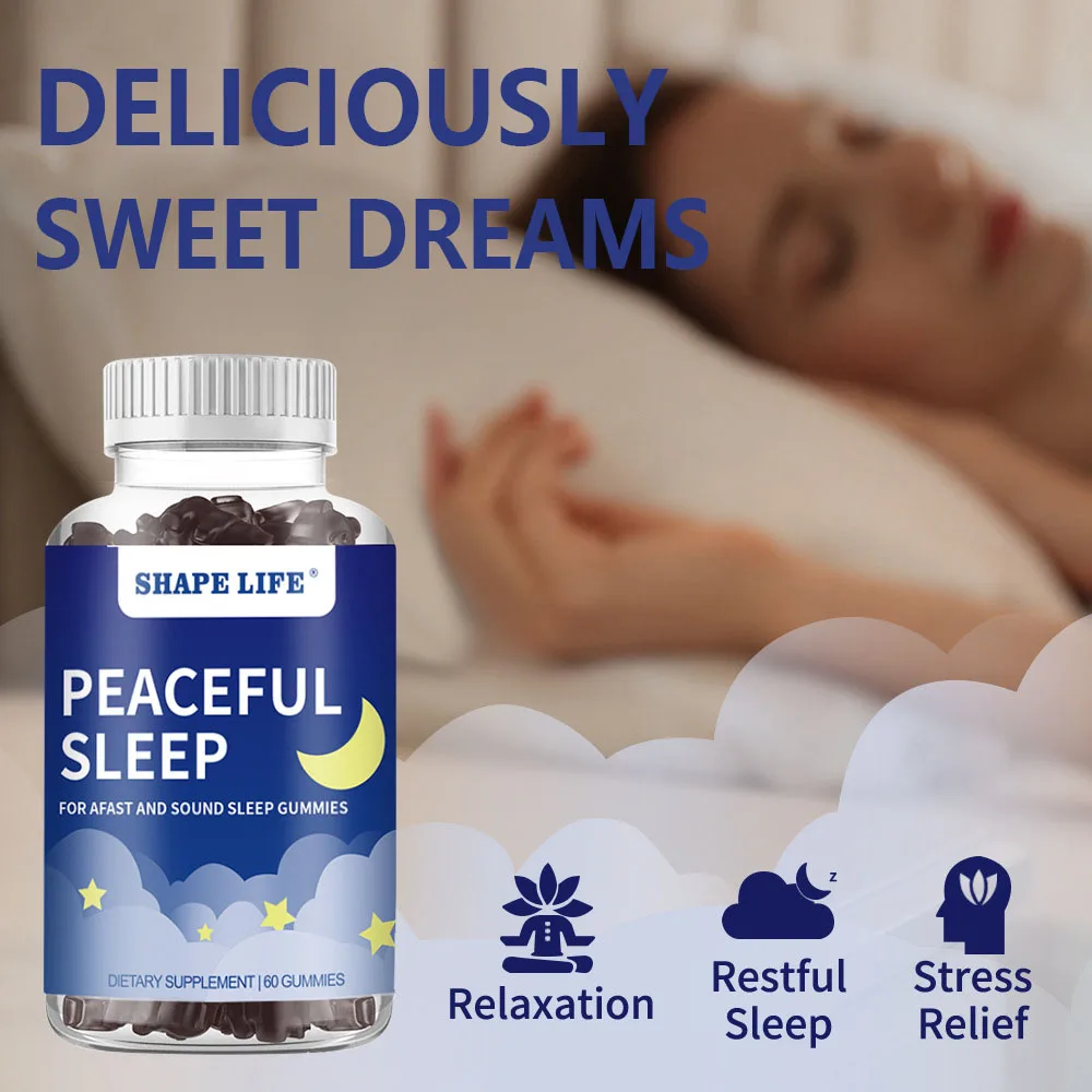 60-600Gummies Melatonin Sleep Gummies Support Deep Sleep Falling Asleep Quickly Good Dream