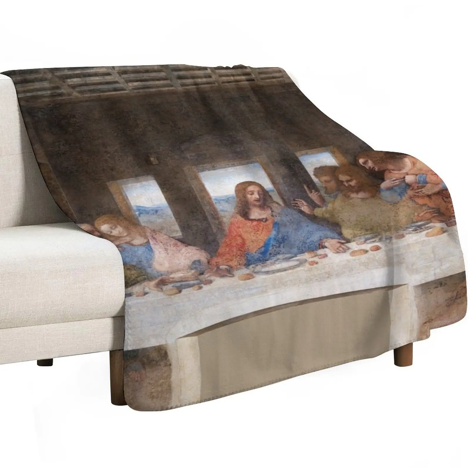 Leonardo da Vinci's The Last Supper (1495-1498) Throw Blanket Retros bed plaid Sofa Throw Baby Plaid Blankets