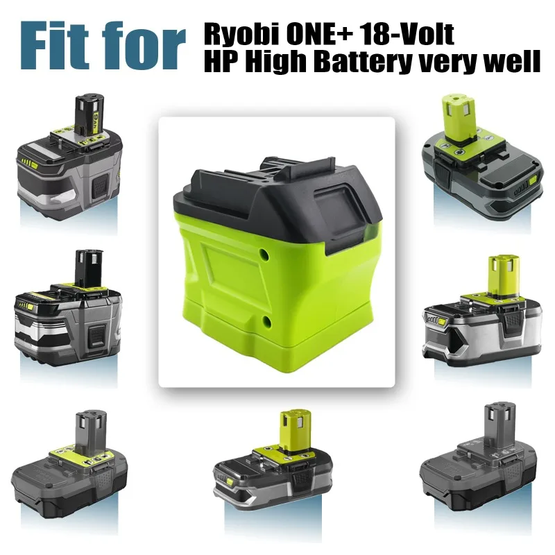 ALASICKA RYB18MT Battery Adapter Converter for Ryobi 18V Li-ion Battery Convert To Fit for Makita 18V Li-ion Cordless Power Tool