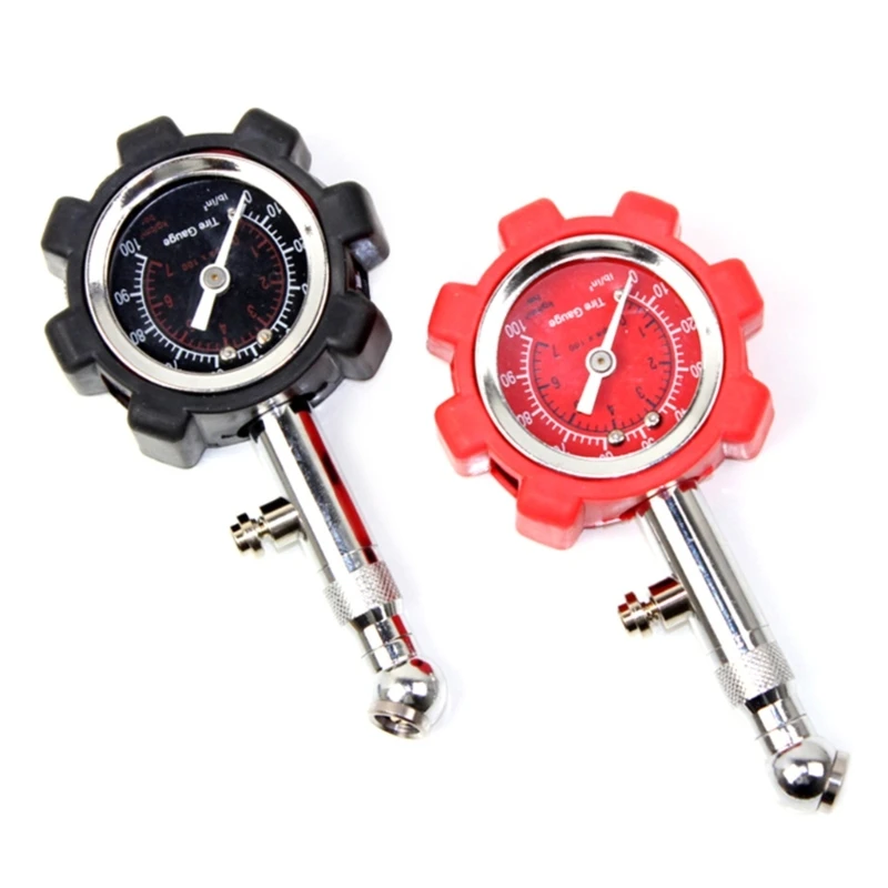 

Dial Tire Pressure Gauge for Motorcycle/Car/Truck Tires (0-100PSI) Tire Pressure Monitor Air Pressure Meter