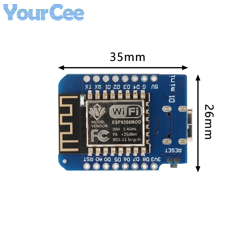 LOLIN D1 Mini PRO Wifi Development Board Module ESP8266 ESP-12F Nodemcu Lua Wireless Type-C USB Interface For Arduino