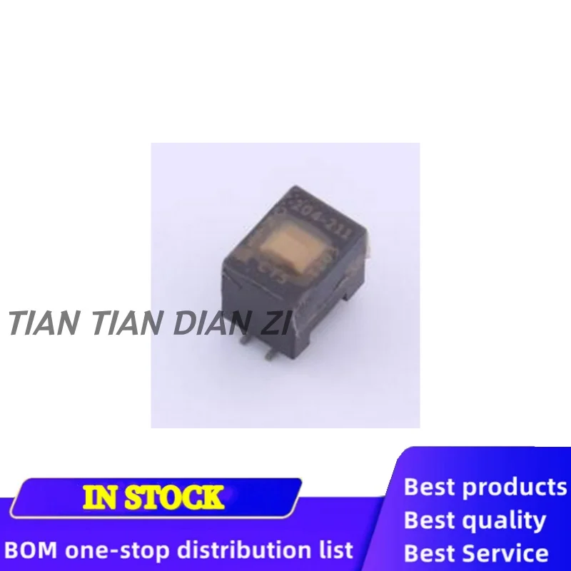 1pcs/lot 204-211ST SWITCH SLIDE DIP DPST 50MA 24V ic chips in stock