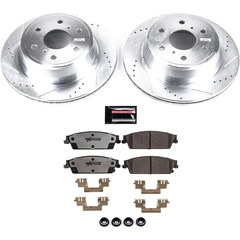 K2083-36 Rear Z36 Truck nd Slotted Brake Rotors For Escalade  Chevy Silverado 1500 Suburban 1500 Tahoe| Sierra 1500 Yukon 6 Lug