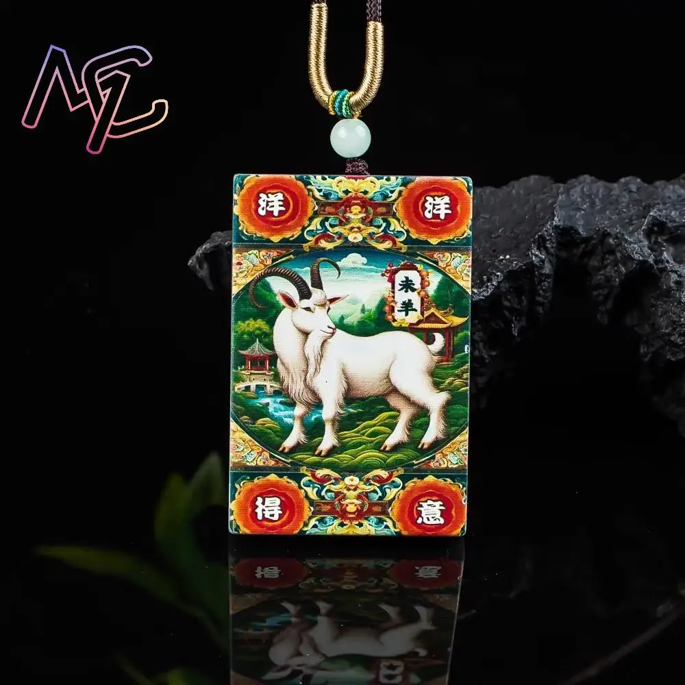 Grade A Natural Myanmar Jadeite Sheep Pendant Necklace Fashion Accessories Luxury Designer Talismans Real Jade Gifts for Women