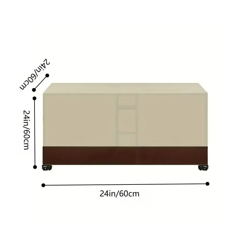 210D Outdoor Table Cover Waterproof Patio Table Cover All Weather Protector for Dining Table Conversation Table & Patio Furnitur