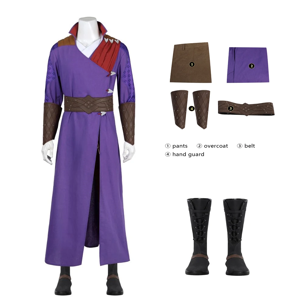 High Quality Brand New Game BG3 Bode Role-Playing Geld Karios Role-Playing Costume Halloween Party Coat Pants And Accessories