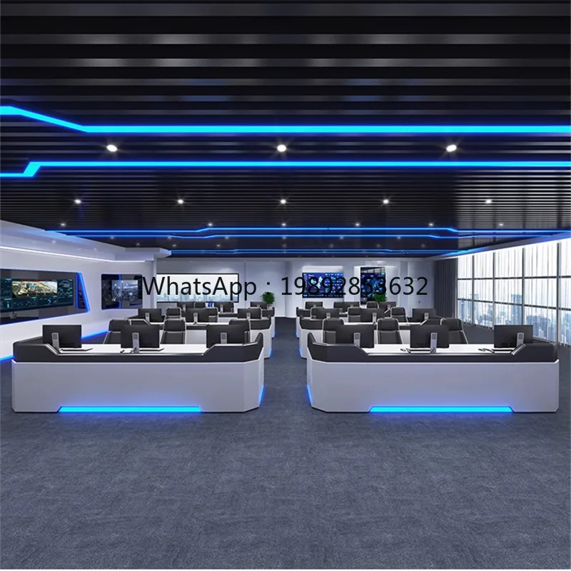 YFY Curved Monitoring Command Desk Public Security Firefighting Data Center Control Desk