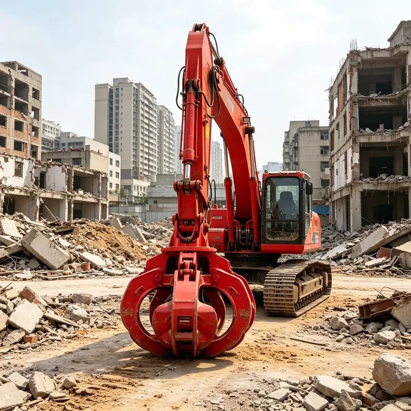 Corrosion-Resistant 4-Tine Peel Grapple, Durable Scrap Iron Grab for Ship Unloading Operations Customized