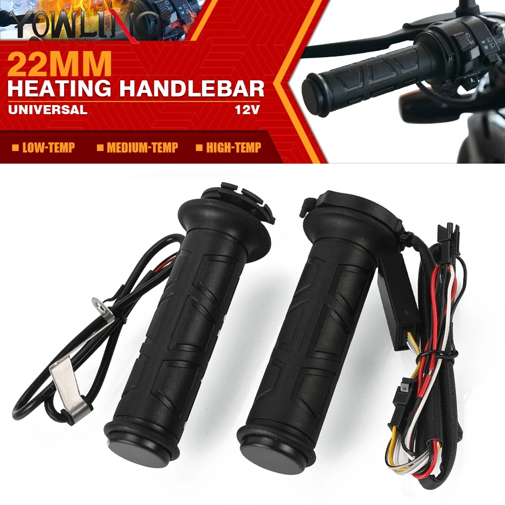 For Yamaha FZ07 FZ09 FZ1 FZ6 FZ8 MT07 MT09 Universal Heating Handlebar 12V 7/8