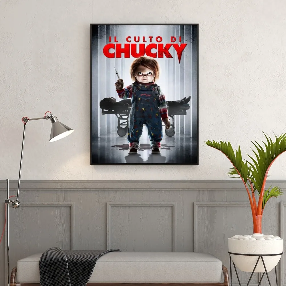 B-bride of C-chucky Poster Self-adhesive Art Poster Retro Kraft Paper Sticker DIY Room Bar Cafe Vintage Decorative Painting