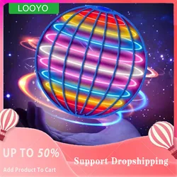 Fly Nova Pro Flying Ball Gyro Boomerang Magic Rotating Toy Hand Control Drone 360° Rotating Mini UFO With Lights Gift For Kids