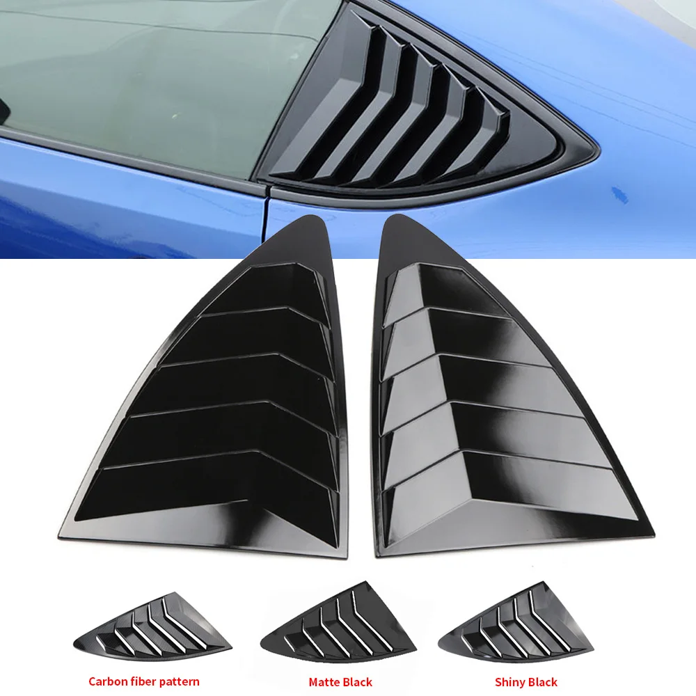 For 2012-2018 Subaru BRZ Toyota GR86 ABS Rear Car Window Shutter Cover Louver Side Vent Trim Triangle Modified Car Accessories