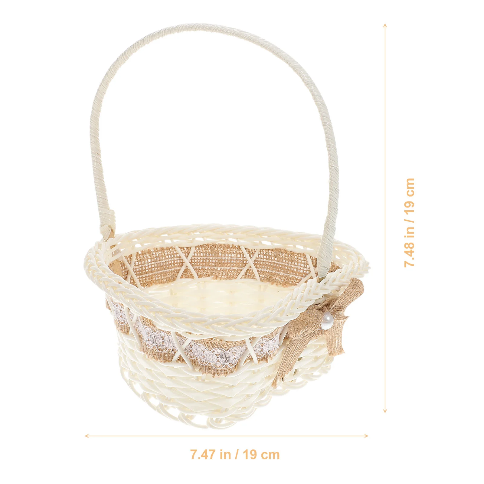Conteneur à Biscuits en Lin, Corbeille à Fleurs de Mariage, mir de Rangement Rose pour Fille, Décor WUNICEF