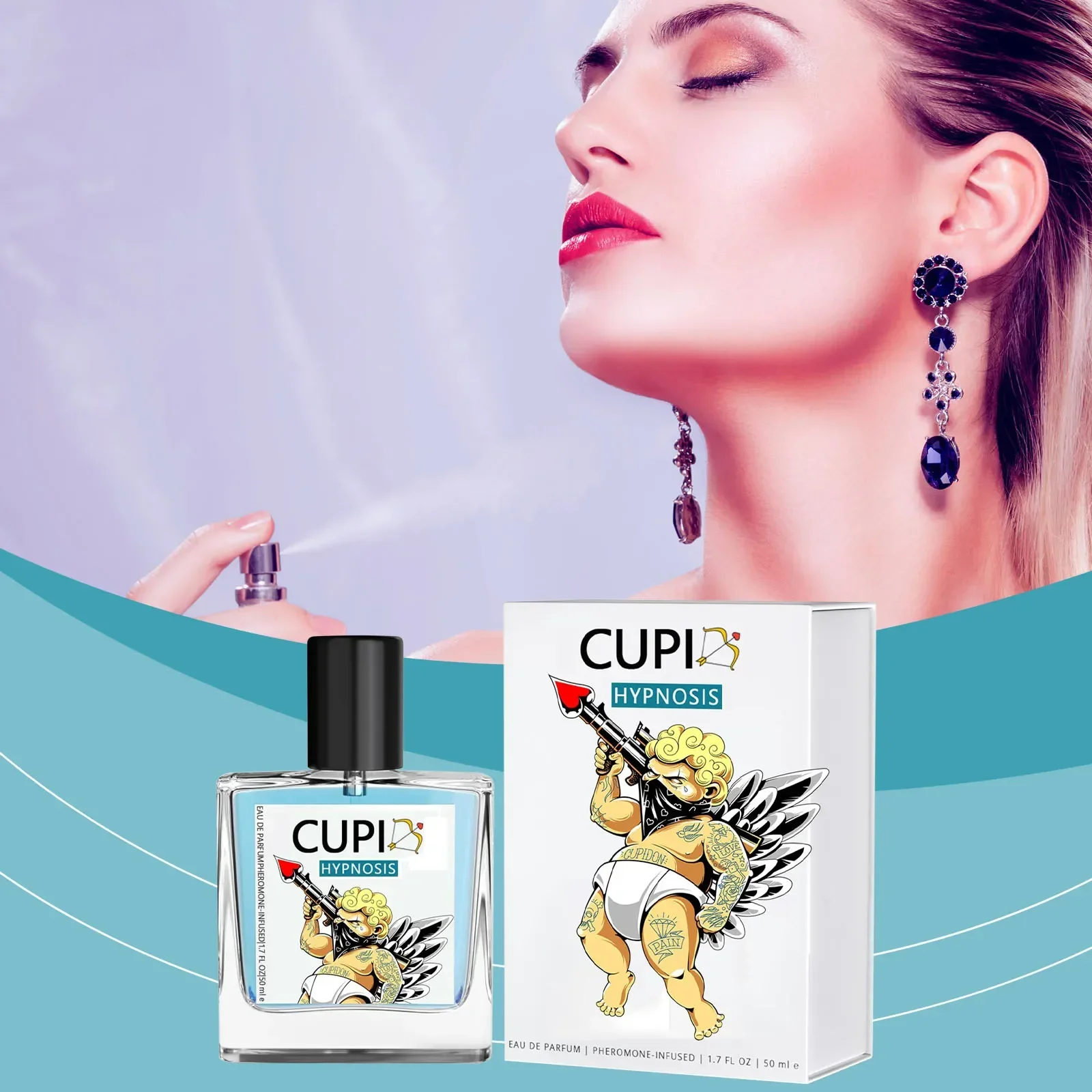 Cupid Hypnosis Perfume Original EDP Long Lasting Hypnosis Pheromone Fragrance Perfume Infused Cologne For Men For Women