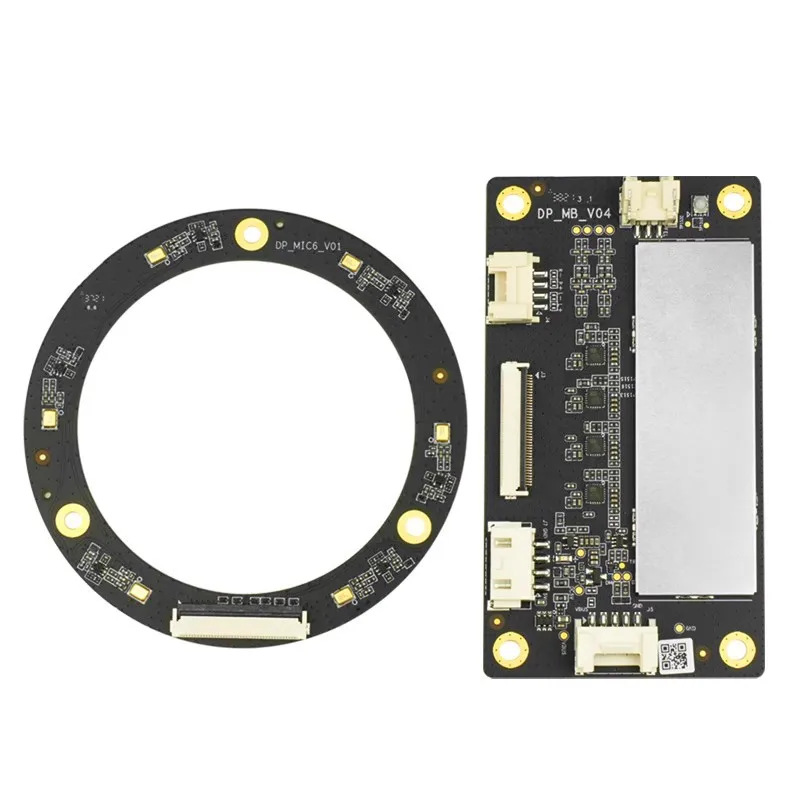 6 Mic Array Voice Recognition Module Far Field Sound Source Localization ROS Compatible Audio Development Board