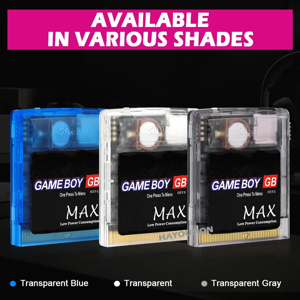 2000 في 1 OS V4 GB MAX Flashmaster Cartridge بطاقة الألعاب لأجهزة Gameboy/Gameboy Color/GBA SP وحدات تحكم الألعاب مع بطاقة TF سعة 8 جيجابايت #5