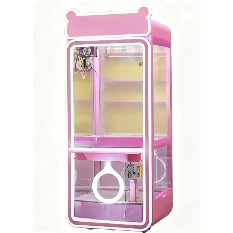 Full-Size Mini Claw Crane Machine Durable Metal Coin-Operated Game for Collecting Dolls and Treasures English Version