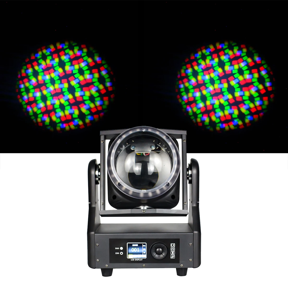 150W Single Lens Kaleidoscope Beam Light RGB LED DMX512 RDM Sound Activated Stage Light for Party Disco Club KTV Bar Wedding