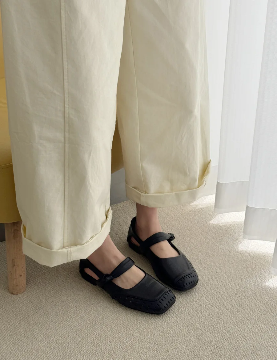 

Женские балетки Мэри Джейн, летние сандалии на плоской подошве, новинка 2025 года, модные женские балетки