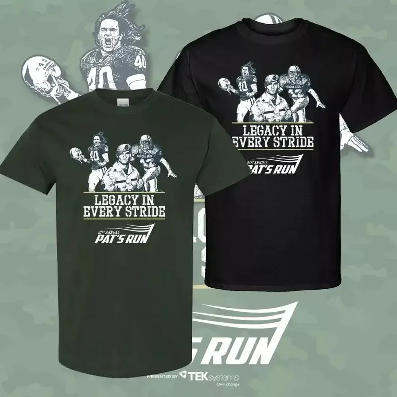 

ГОРЯЧАЯ НОВАЯ футболка с логотипом Pat's Run 21 ноября, все размеры