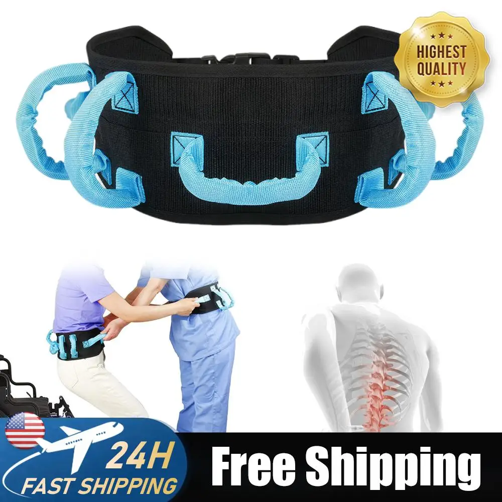 

Ремни для переноски пожилых людей с ручками, металлической пряжкой, регулируемый пояс для безопасного ходьбы и восстановления, для подъема пожилых людей