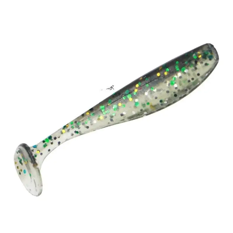 

R6FE 10Pcs Soft Fishing Lures Worm Baits Wobbler Small Fishes Tail Swimbaits Lures