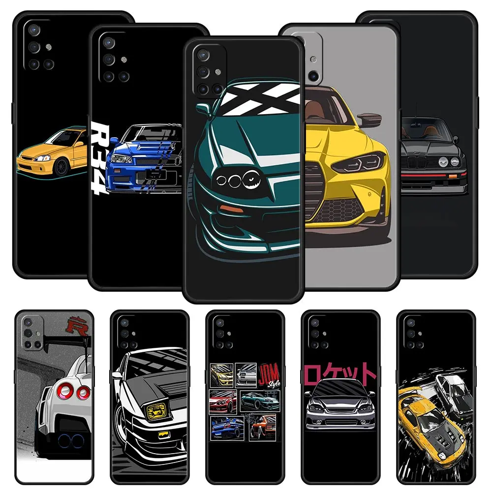 JDM Type R Civic Sport Car Phone Case For OnePlus 12 11 10 9 8 7 7T Pro 12R 10R 9RT 9R 8T Nord N100 N200 N10 2T CE 2 5G Cover