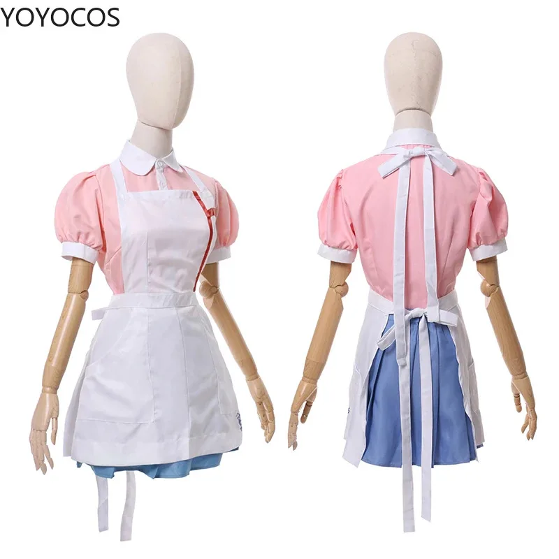 Yoyoocos danganronpa dangan ronpa 2 mikan tsumiki cosplay traje halloween carnaval festa traje bonito uniforme conjuntos vestido mulher