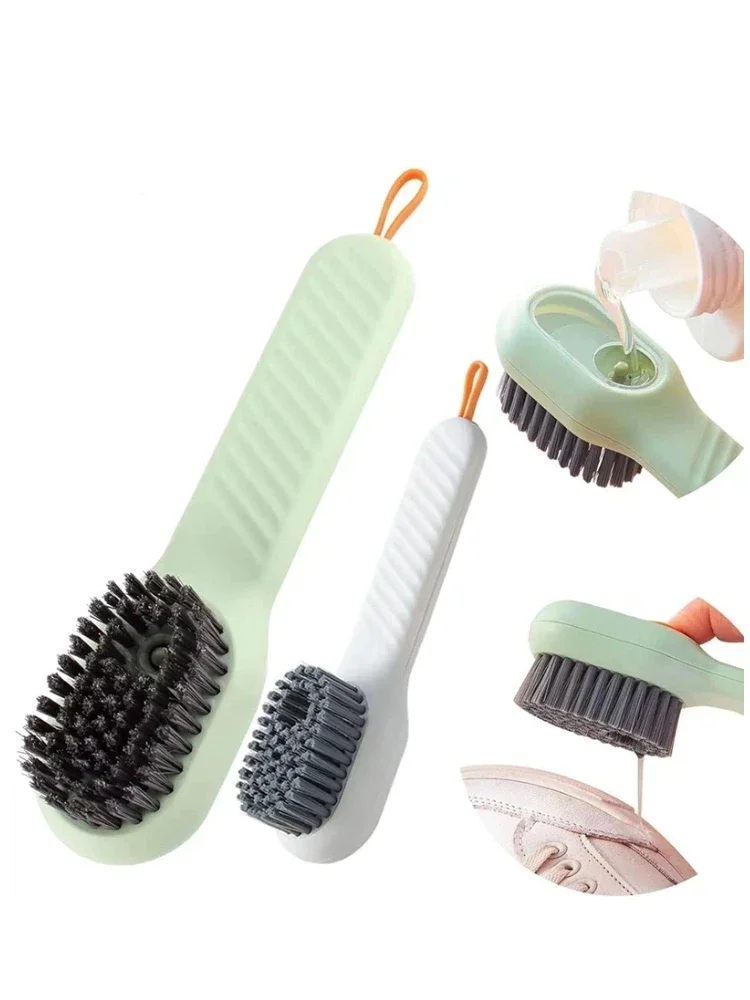 Flüssigkeitsdruck-Schuhbürste mit weichen Borsten, multifunktionale Reinigungsbürste für Schuhe, Kleidung, tägliche Haushaltsreinigung. – Detail 3